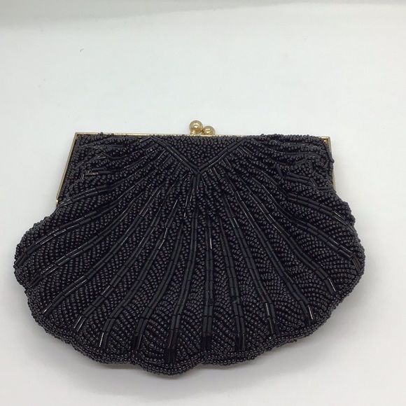 Vintage Strawbridge beaded black purse. - Picture 1 of 4